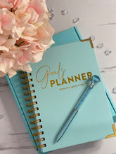 Load image into Gallery viewer, Baby Blue and Gold Planner
