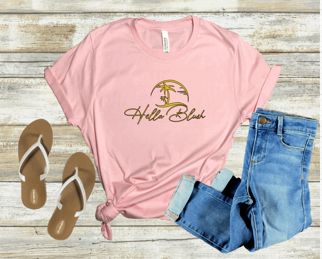 Hella Blush Logo Shirt  -  Short Sleeve Tee